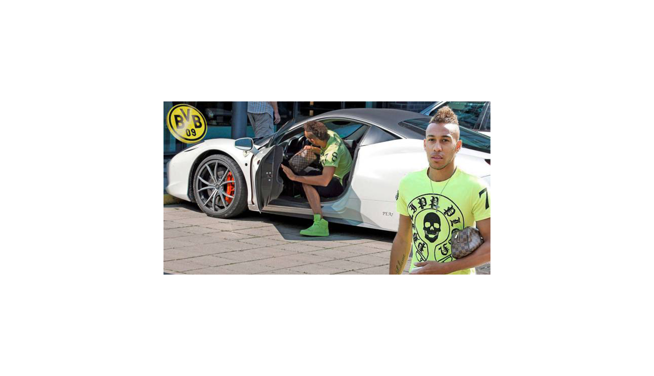 Aubameyang et sa Batmobile à Dormund !