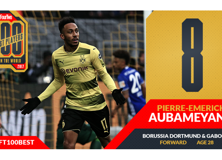 Aubameyang classé 8e meilleur footballeur du monde !