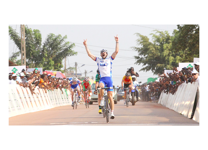 Yohan Gene remporte l'étape de Lambaréné