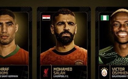 CAF Awards 2025 : Denis Bouanga écarté de la short-list, Hakimi, Salah et Osimhen finalistes 