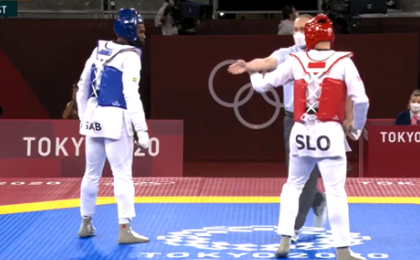 JO 2020 : Anthony Obame éliminé en 8es de finales par le Slovène Ivan Trajkovic